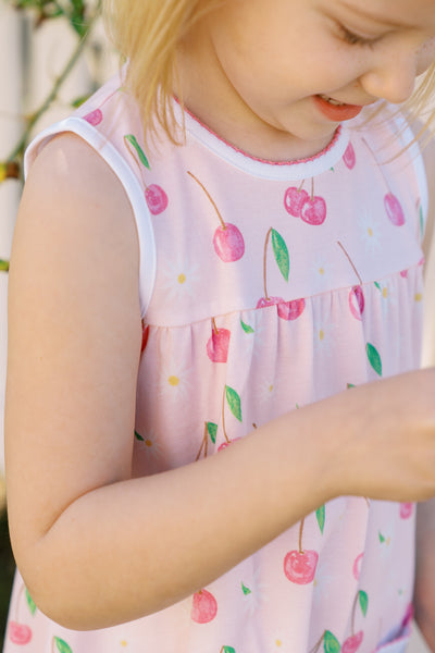 The Proper Peony Parkside Pima Cherry Blooms Dress