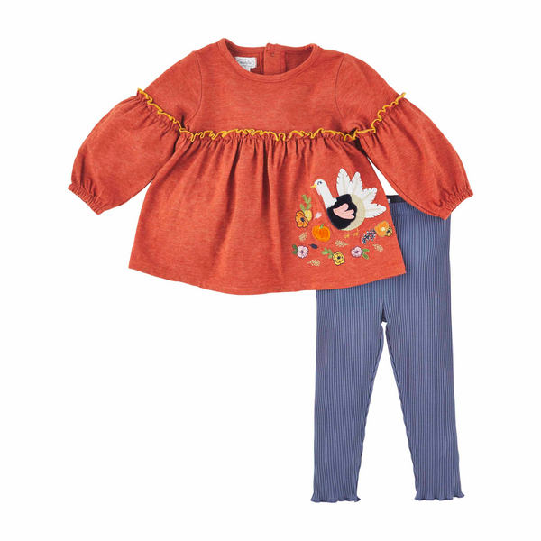 Mud Pie Turkey Tunic and Leggings Set