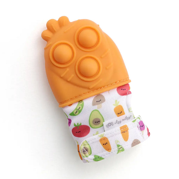 Itzy Ritzy * Itzy Mitt™ Silicone Teething Mitts - Carrot