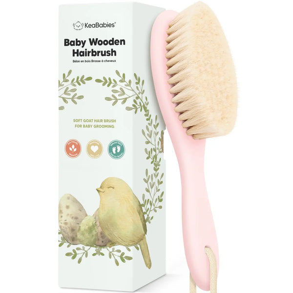 KeaBabies Baby Hair Brush - Blush