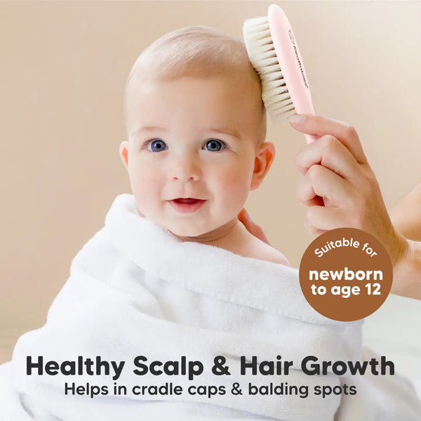 KeaBabies Baby Hair Brush - Blush