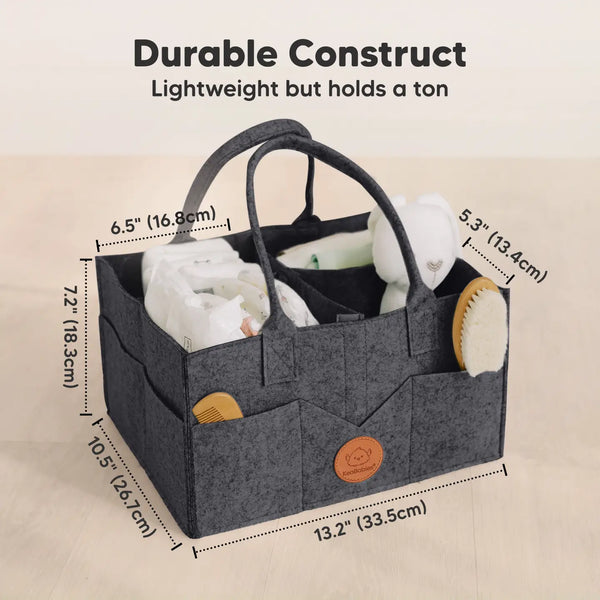 Original Baby Diaper Caddy Organizer For Nursery, Storage - Gray