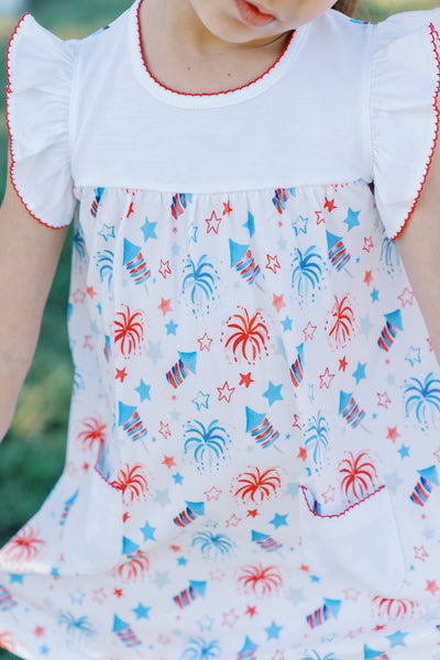 The Proper Peony Parkside Pima Patriotic Dress