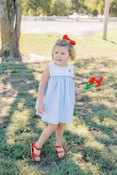 The Proper Peony Classic Scarlet Floral Dress