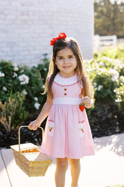 The Proper Peony Classic Savannah Strawberry Dress Pink